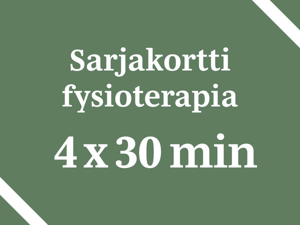 Fysioterapian sarjakortti 4 x 30 min.